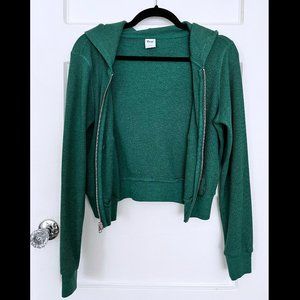 Artizia Thermal Zip Hoodie in Ivy League Green